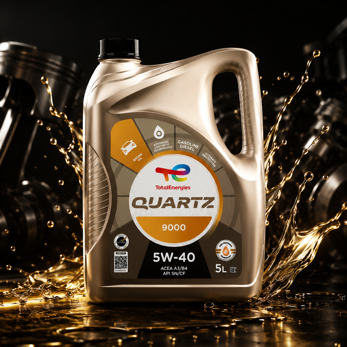 Huile Moteur TotalEnergies Quartz 9000 5W-40 5L